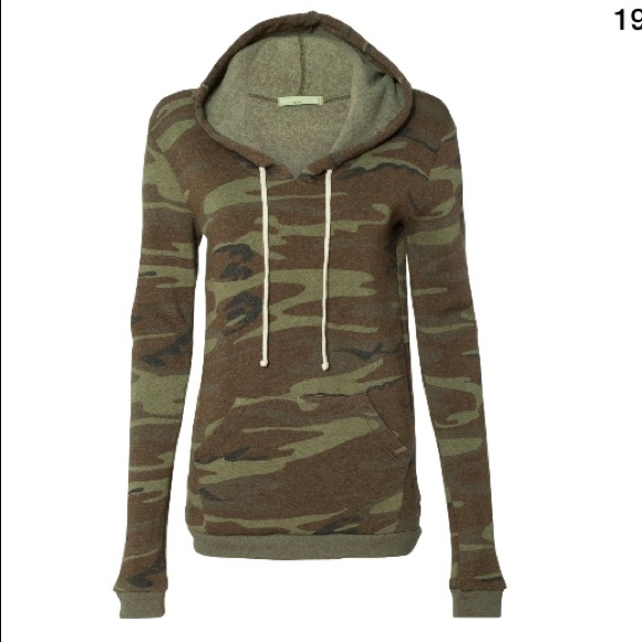 Alternative Apparel Tops - NWOT Alternative Apparel Camo hoodie camouflage